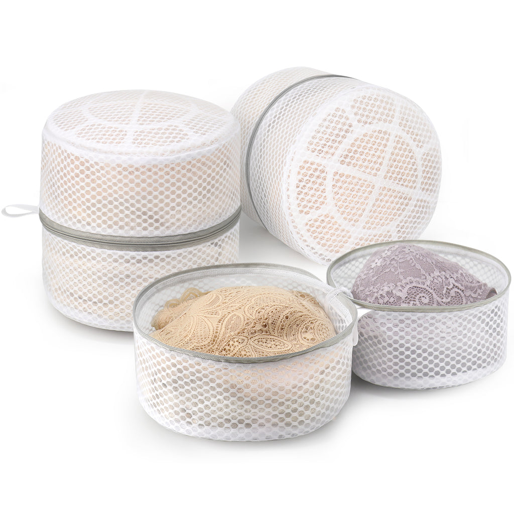 3Pcs Durable Honeycomb Mesh Laundry Bags for Delicates, Large Lingerie Wash Bag 8 x 8 x 8 Inches