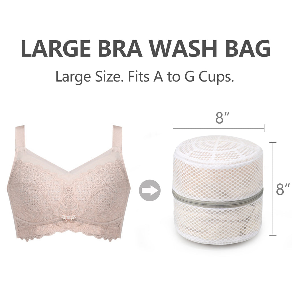 3Pcs Durable Honeycomb Mesh Laundry Bags for Delicates, Large Lingerie Wash Bag 8 x 8 x 8 Inches