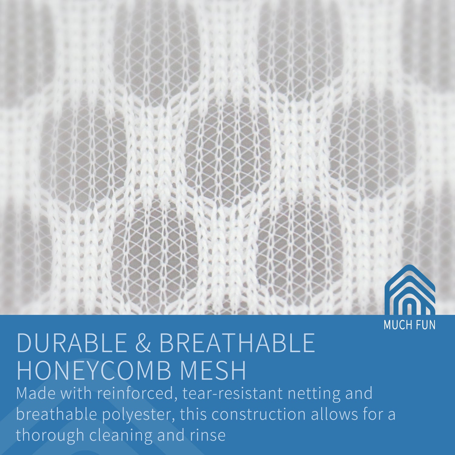 3Pcs Durable Honeycomb Mesh Laundry Bags for Delicates, Large Lingerie Wash Bag 8 x 8 x 8 Inches