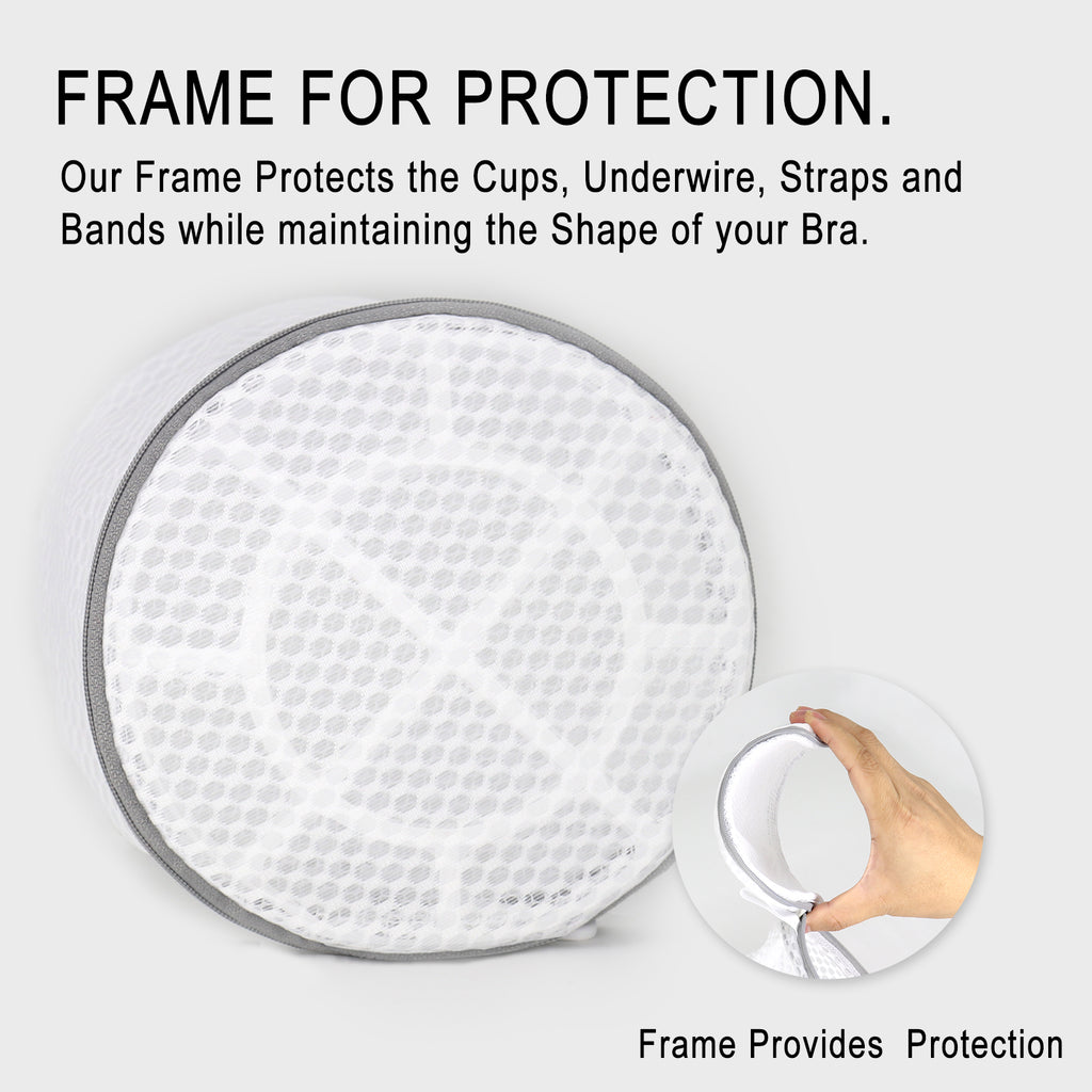 3Pcs Durable Honeycomb Mesh Laundry Bags for Delicates, Large Lingerie Wash Bag 8 x 8 x 8 Inches