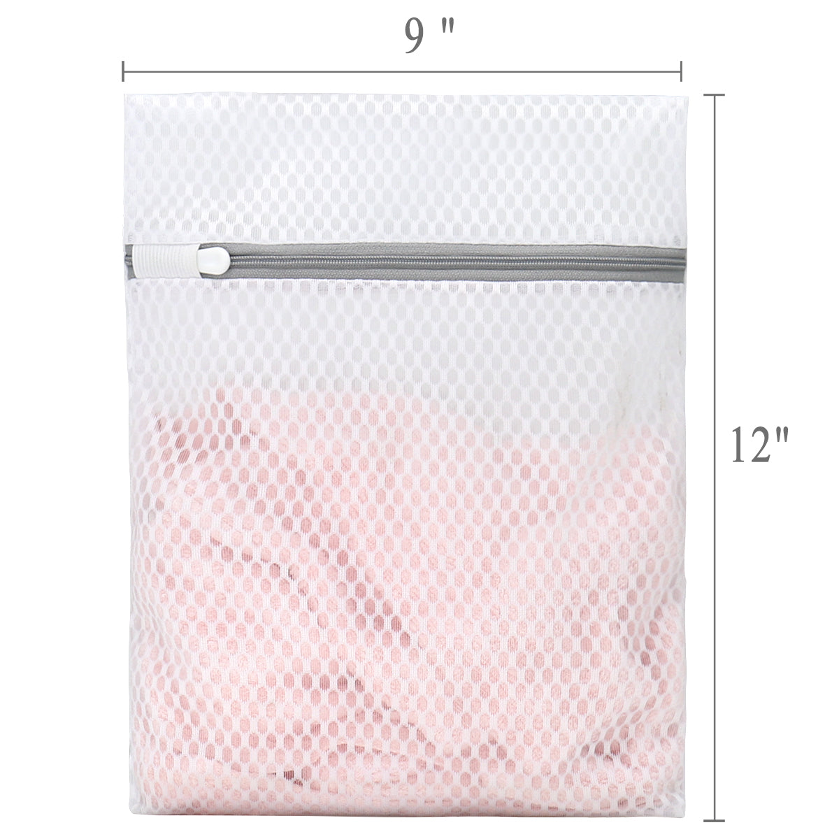 Muchfun 3Pcs Durable Honeycomb Mesh Laundry Bags for Delicates 9 x 12 Inches (3 Small)