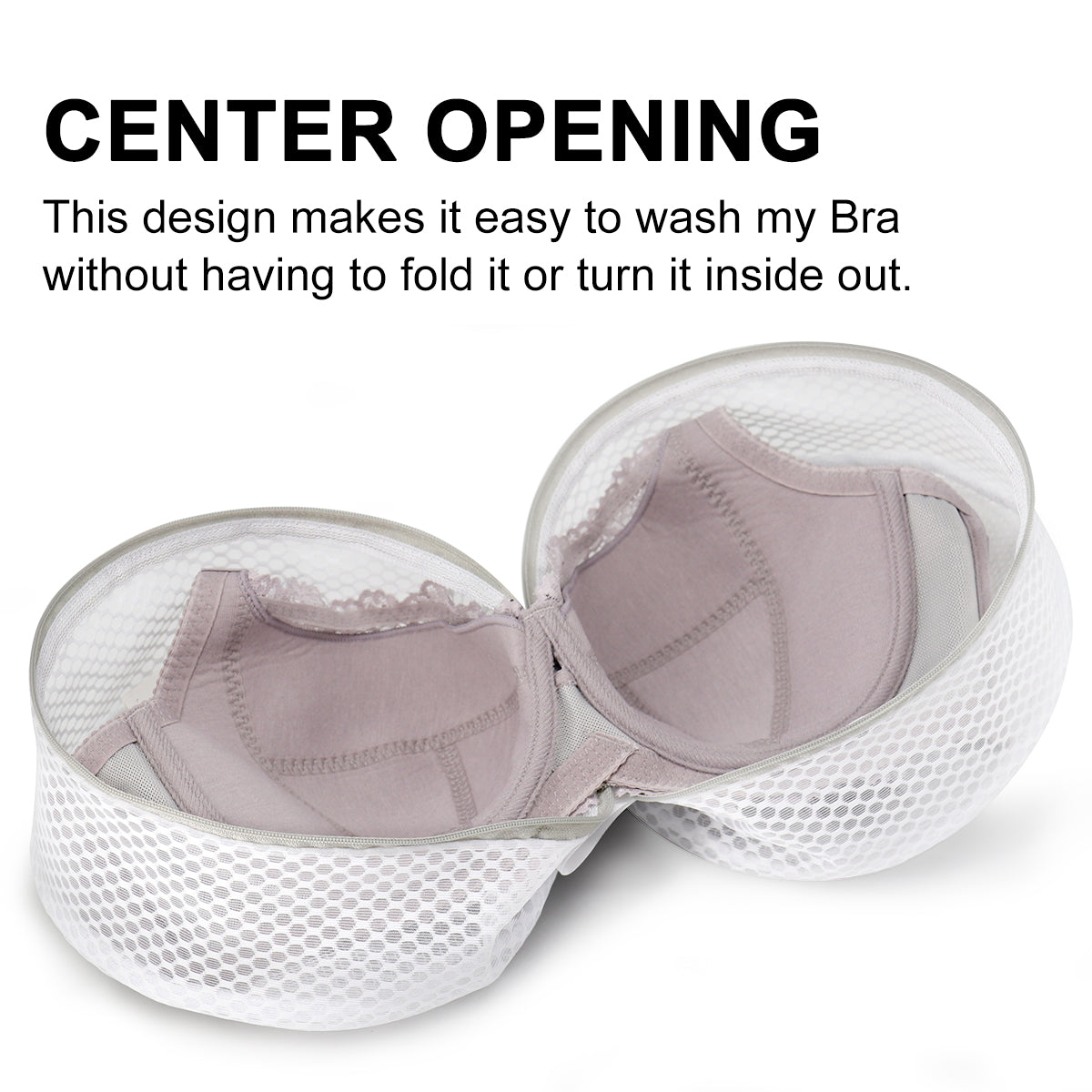 3Pcs Durable Honeycomb Mesh Laundry Bags for Delicates, Large Lingerie Wash Bag 8 x 8 x 8 Inches